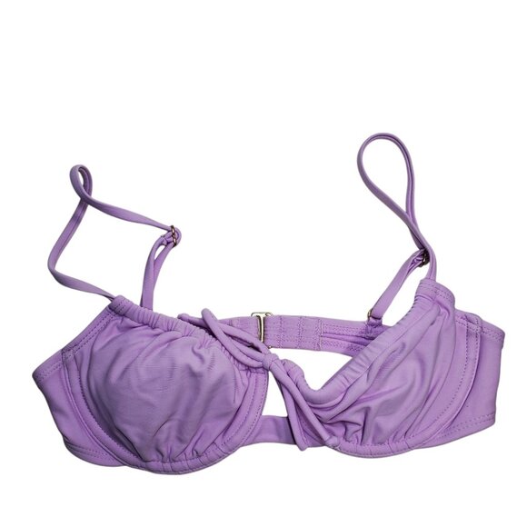 Xhilaration Women's Lilac Light Purple Underwire Keyhole Balconette‎ Bikini S - Picture 1 of 3